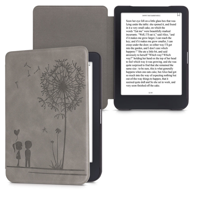 kwmobile Schutzhülle für Tolino Shine 3 Hülle - eReader Case aus Kunstleder mit Auto Sleep Funktion