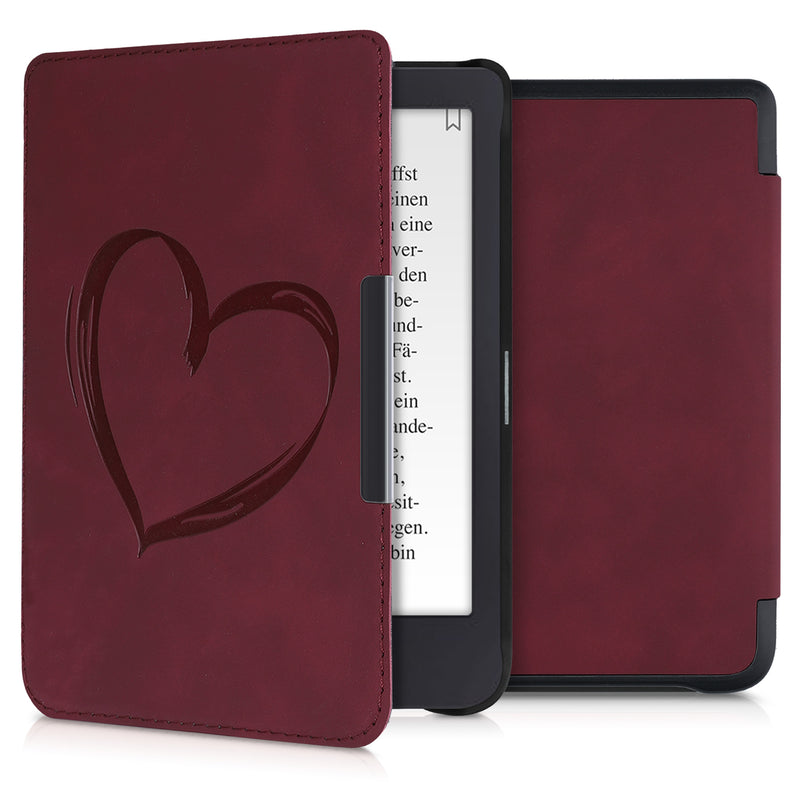 kwmobile Schutzhülle für Tolino Shine 3 Hülle - eReader Case aus Kunstleder mit Auto Sleep Funktion