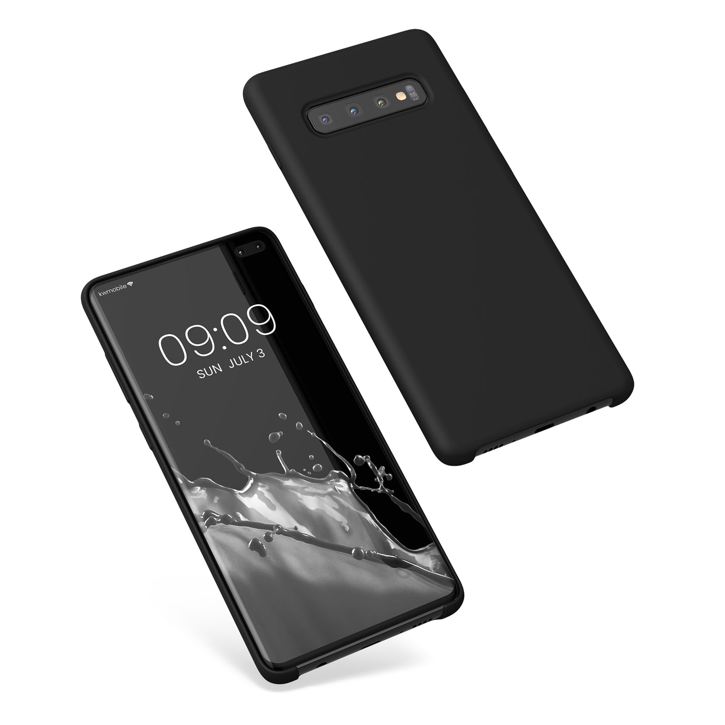 kwmobile Handyhülle für Samsung Galaxy S10 Plus / S10+ Hülle - Case Silikon - Kabelloses Laden - Schutzhülle Cover