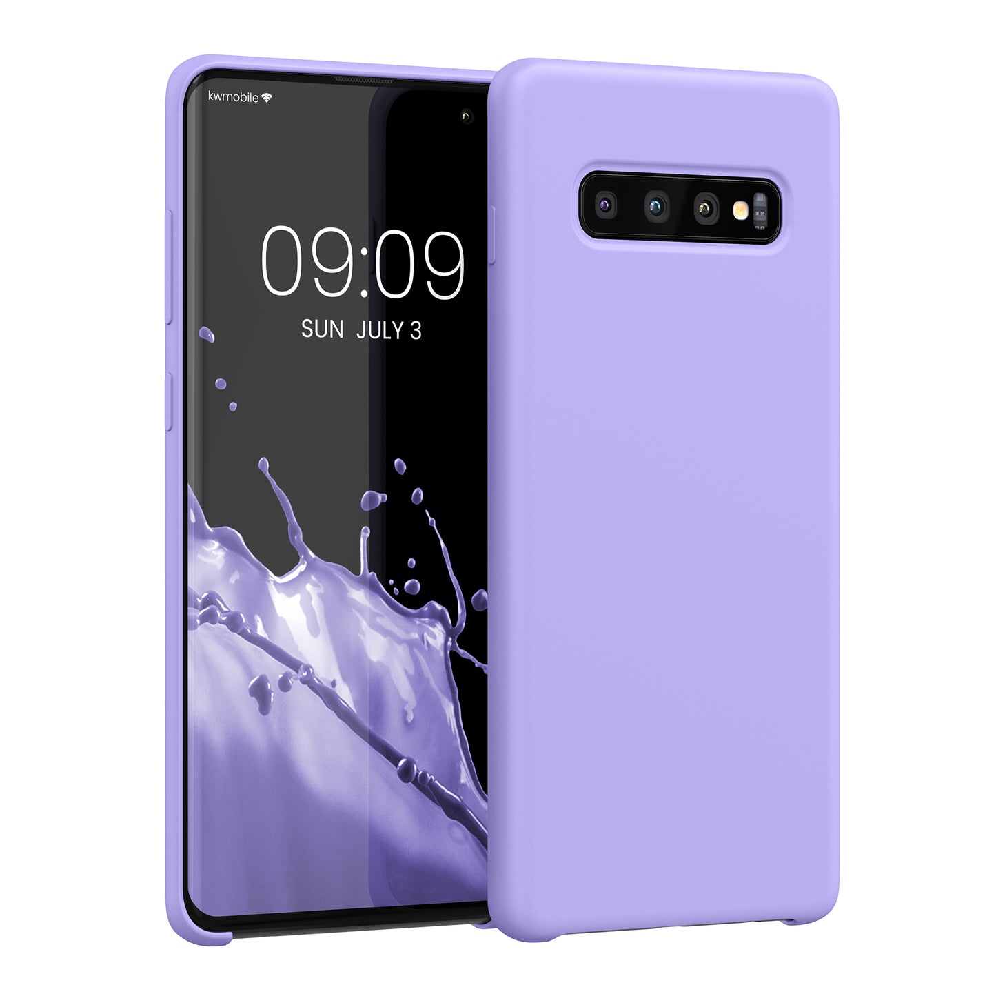 kwmobile Handyhülle für Samsung Galaxy S10 Plus / S10+ Hülle - Case Silikon - Kabelloses Laden - Schutzhülle Cover