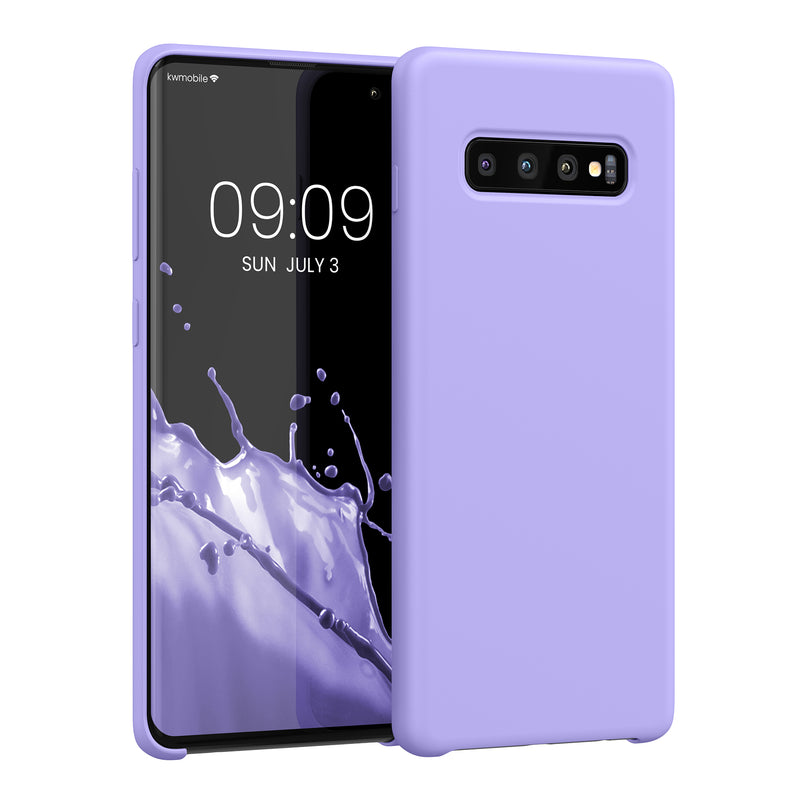 kwmobile Handyhülle für Samsung Galaxy S10 Plus / S10+ Hülle - Case Silikon - Kabelloses Laden - Schutzhülle Cover