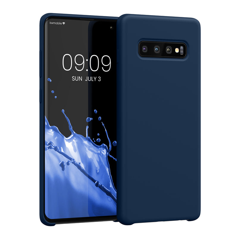 kwmobile Handyhülle für Samsung Galaxy S10 Plus / S10+ Hülle - Case Silikon - Kabelloses Laden - Schutzhülle Cover