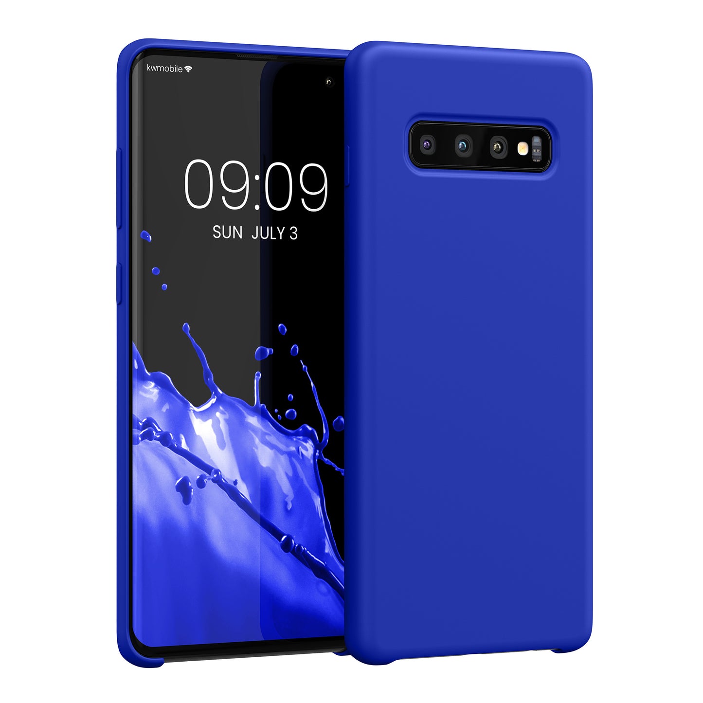kwmobile Handyhülle für Samsung Galaxy S10 Plus / S10+ Hülle - Case Silikon - Kabelloses Laden - Schutzhülle Cover