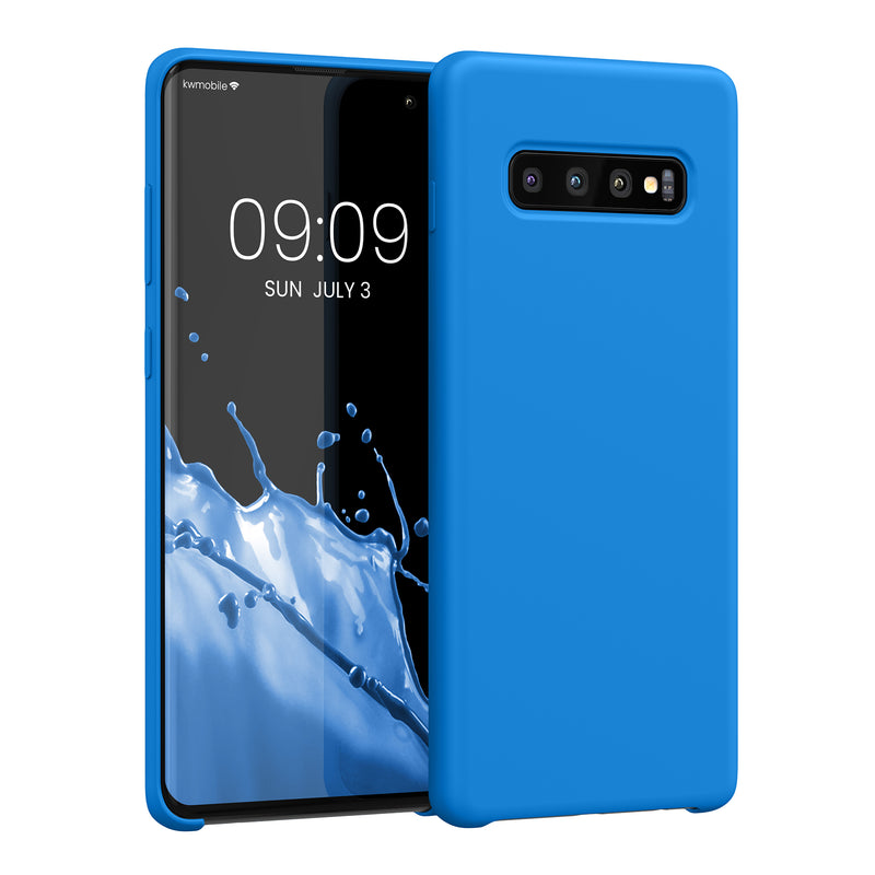 kwmobile Handyhülle für Samsung Galaxy S10 Plus / S10+ Hülle - Case Silikon - Kabelloses Laden - Schutzhülle Cover