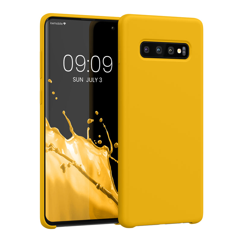kwmobile Handyhülle für Samsung Galaxy S10 Plus / S10+ Hülle - Case Silikon - Kabelloses Laden - Schutzhülle Cover