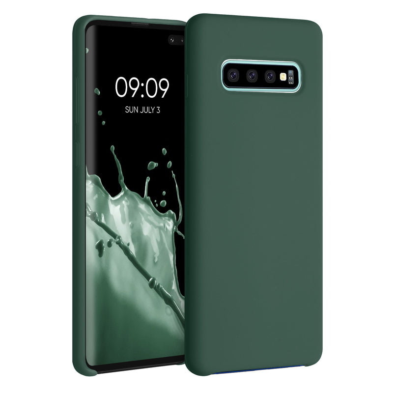 kwmobile Handyhülle für Samsung Galaxy S10 Plus / S10+ Hülle - Case Silikon - Kabelloses Laden - Schutzhülle Cover