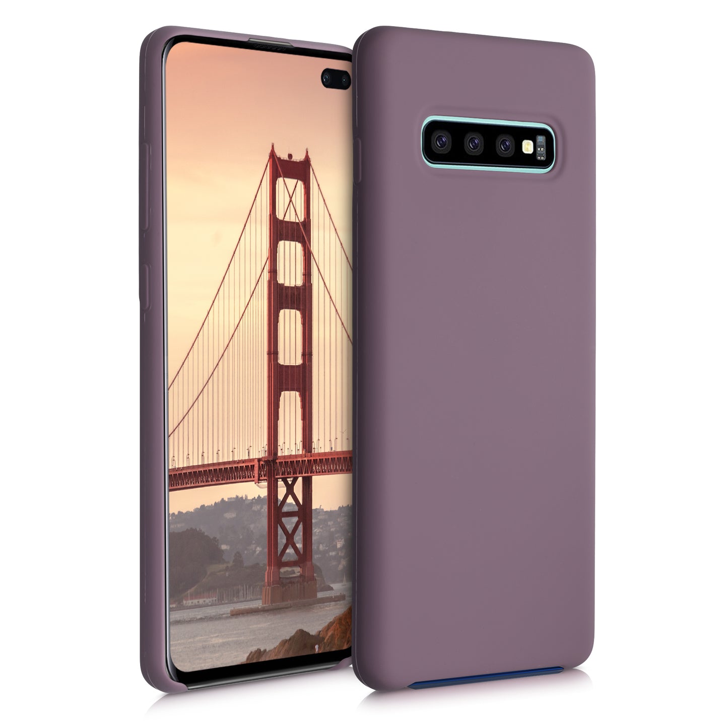 kwmobile Handyhülle für Samsung Galaxy S10 Plus / S10+ Hülle - Case Silikon - Kabelloses Laden - Schutzhülle Cover