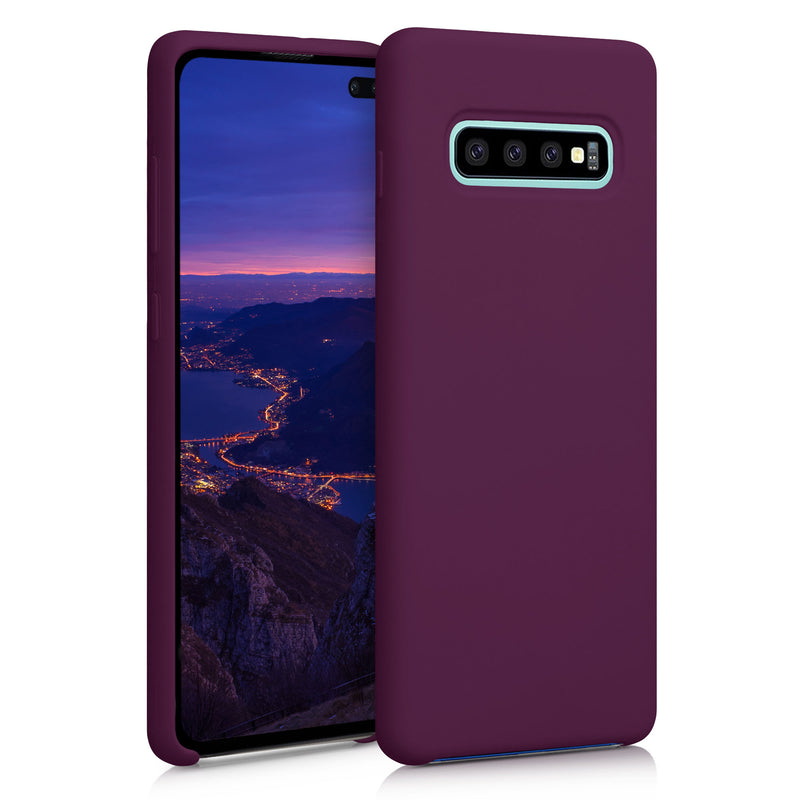 kwmobile Handyhülle für Samsung Galaxy S10 Plus / S10+ Hülle - Case Silikon - Kabelloses Laden - Schutzhülle Cover