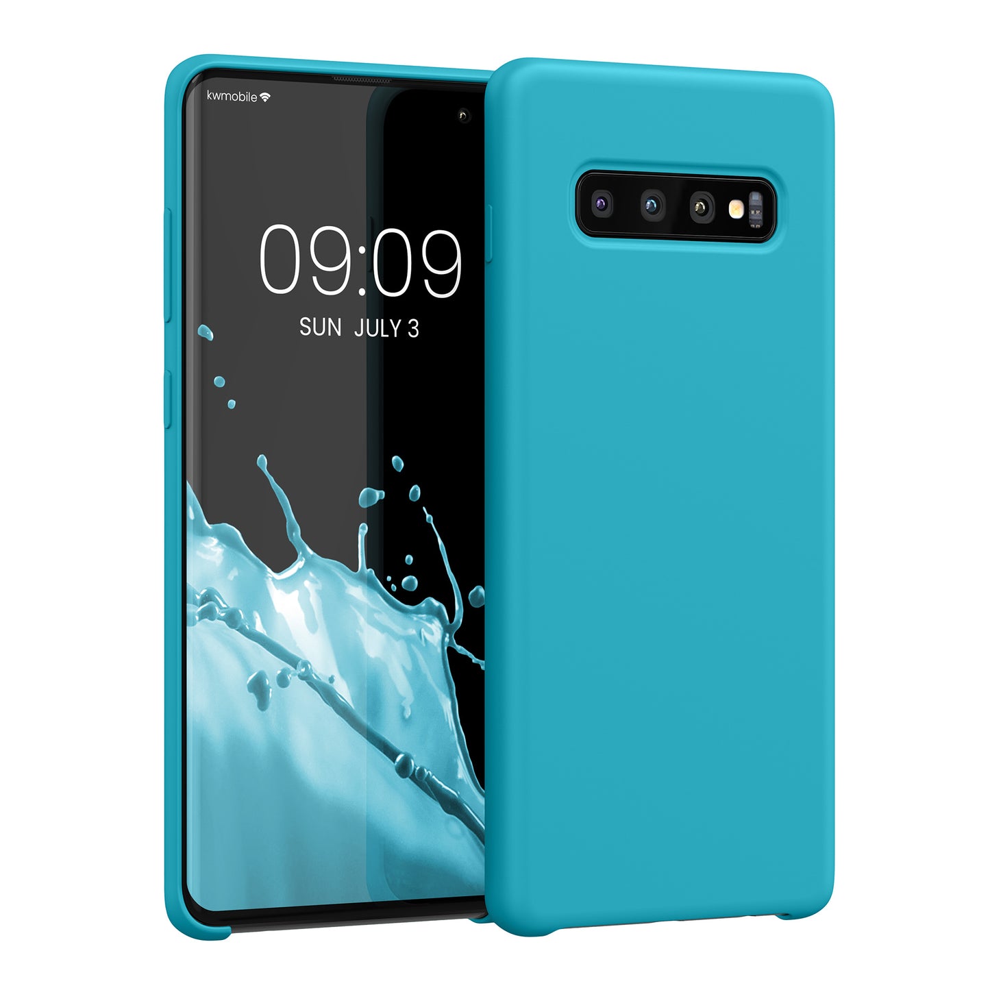 kwmobile Handyhülle für Samsung Galaxy S10 Plus / S10+ Hülle - Case Silikon - Kabelloses Laden - Schutzhülle Cover