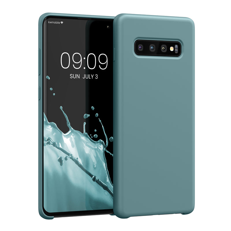 kwmobile Handyhülle für Samsung Galaxy S10 Plus / S10+ Hülle - Case Silikon - Kabelloses Laden - Schutzhülle Cover