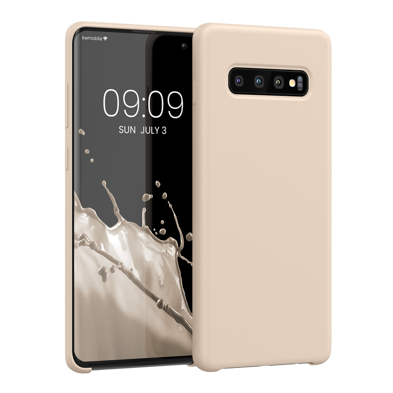 kwmobile Handyhülle für Samsung Galaxy S10 Plus / S10+ Hülle - Case Silikon - Kabelloses Laden - Schutzhülle Cover