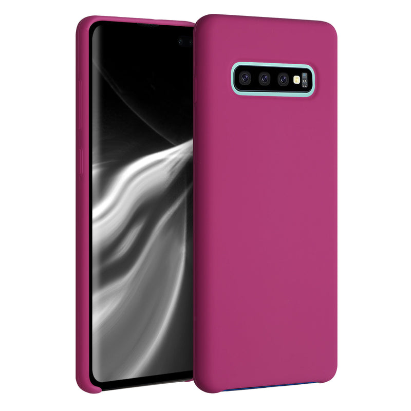 kwmobile Handyhülle für Samsung Galaxy S10 Plus / S10+ Hülle - Case Silikon - Kabelloses Laden - Schutzhülle Cover