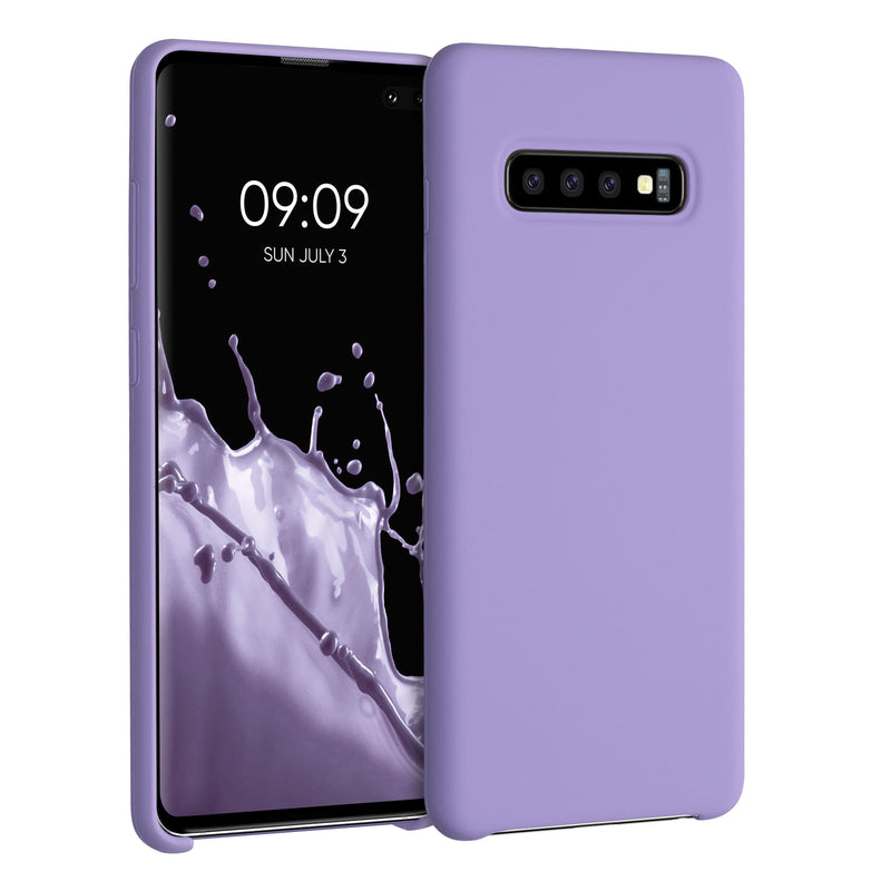 kwmobile Handyhülle für Samsung Galaxy S10 Plus / S10+ Hülle - Case Silikon - Kabelloses Laden - Schutzhülle Cover