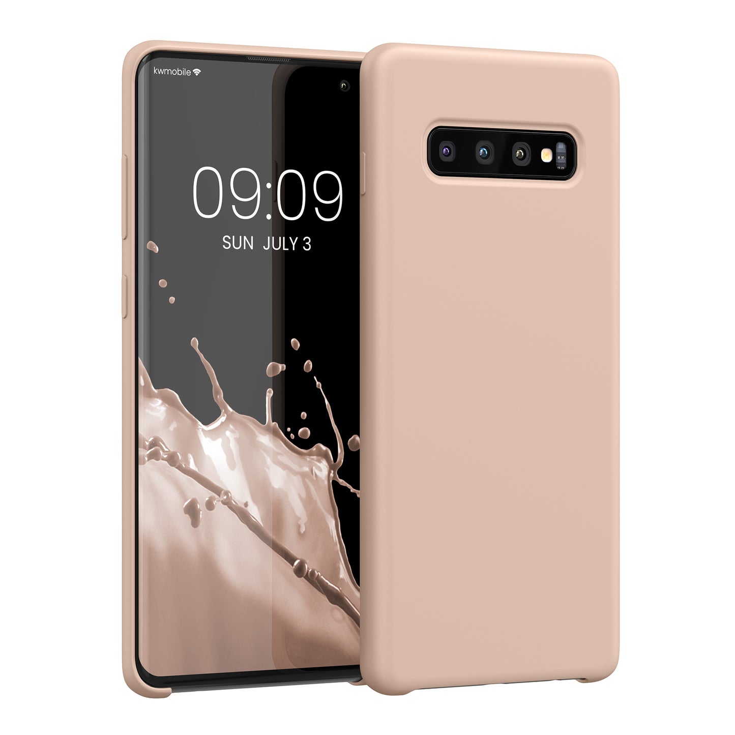kwmobile Handyhülle für Samsung Galaxy S10 Plus / S10+ Hülle - Case Silikon - Kabelloses Laden - Schutzhülle Cover