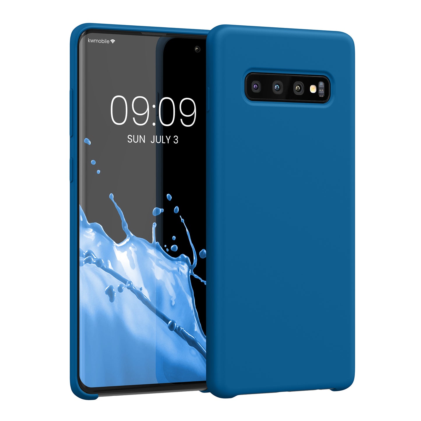 kwmobile Handyhülle für Samsung Galaxy S10 Plus / S10+ Hülle - Case Silikon - Kabelloses Laden - Schutzhülle Cover