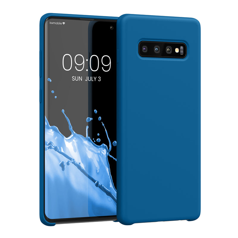 kwmobile Handyhülle für Samsung Galaxy S10 Plus / S10+ Hülle - Case Silikon - Kabelloses Laden - Schutzhülle Cover