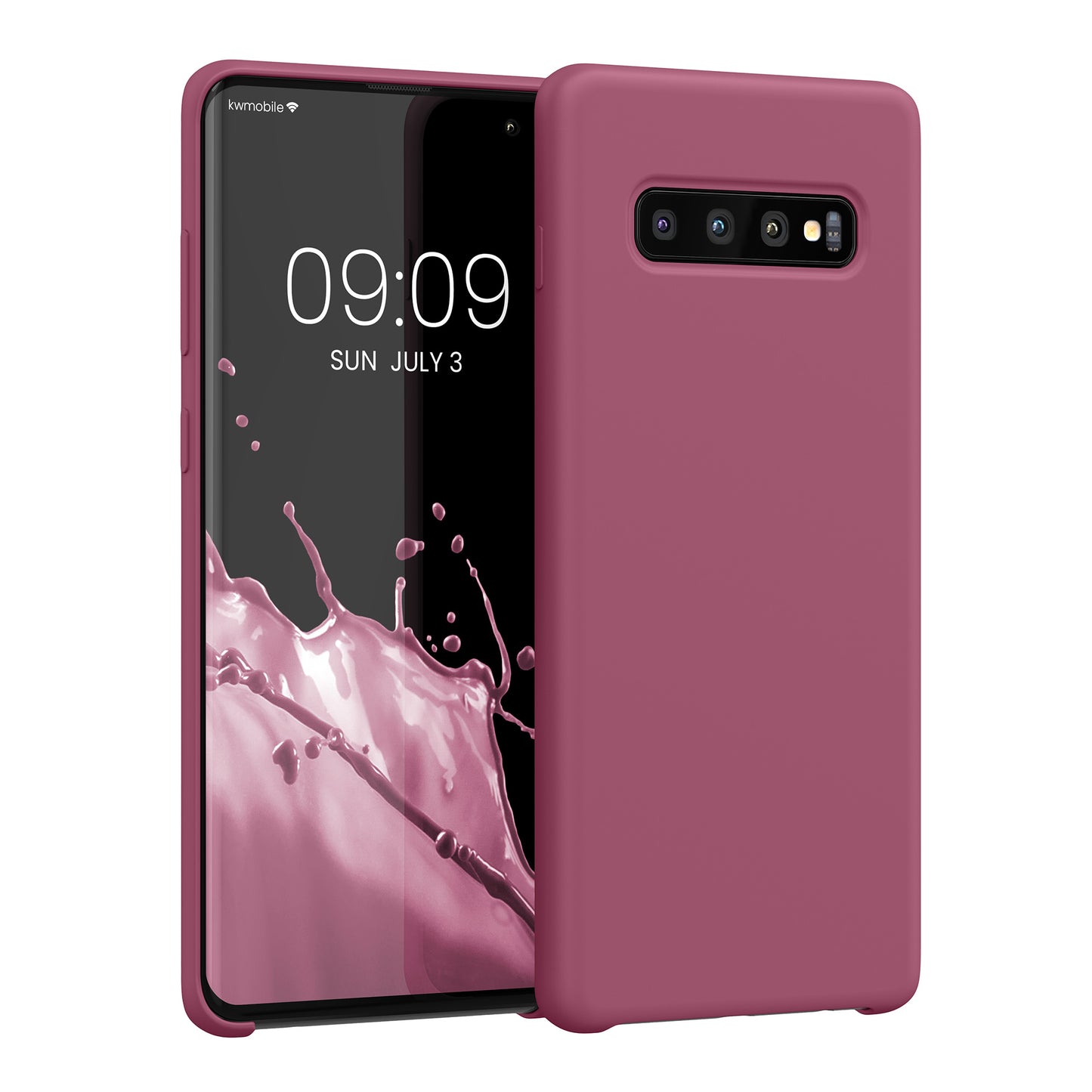 kwmobile Handyhülle für Samsung Galaxy S10 Plus / S10+ Hülle - Case Silikon - Kabelloses Laden - Schutzhülle Cover