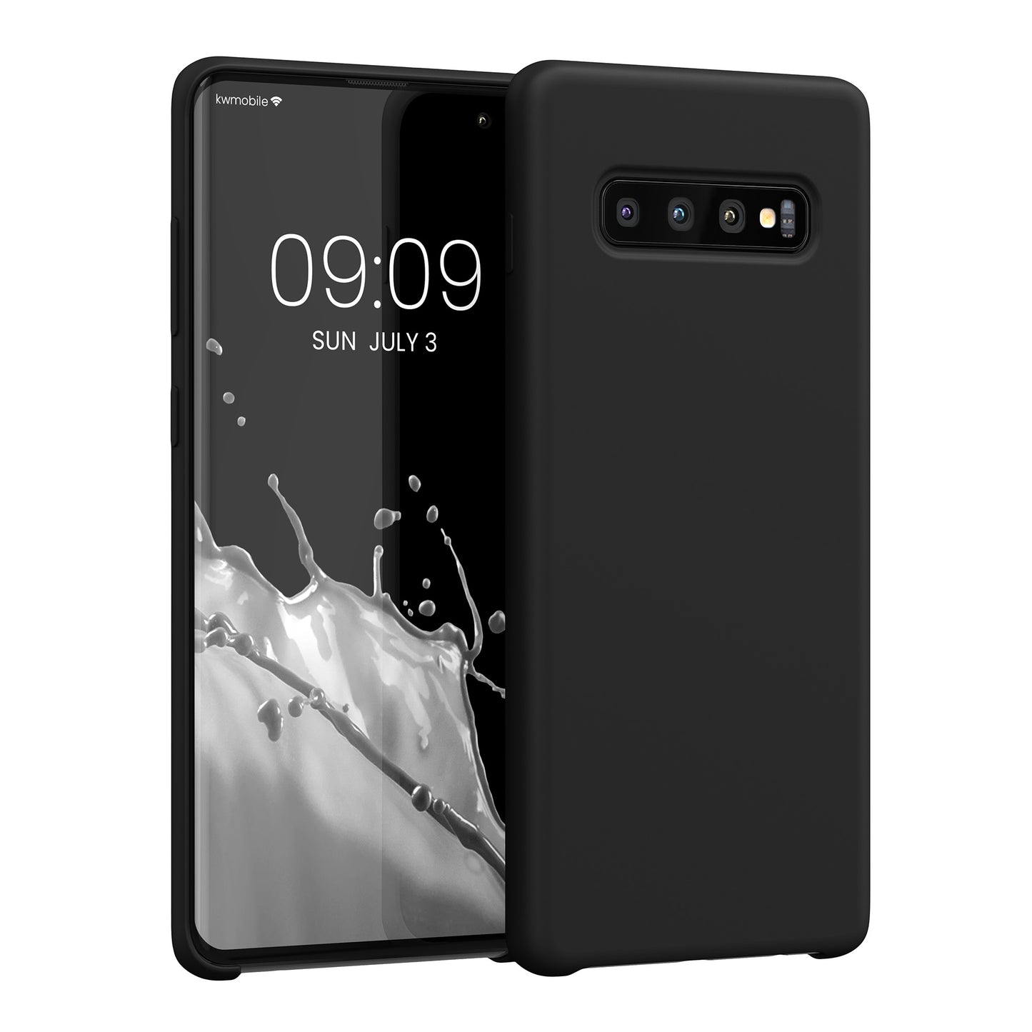 kwmobile Handyhülle für Samsung Galaxy S10 Plus / S10+ Hülle - Case Silikon - Kabelloses Laden - Schutzhülle Cover