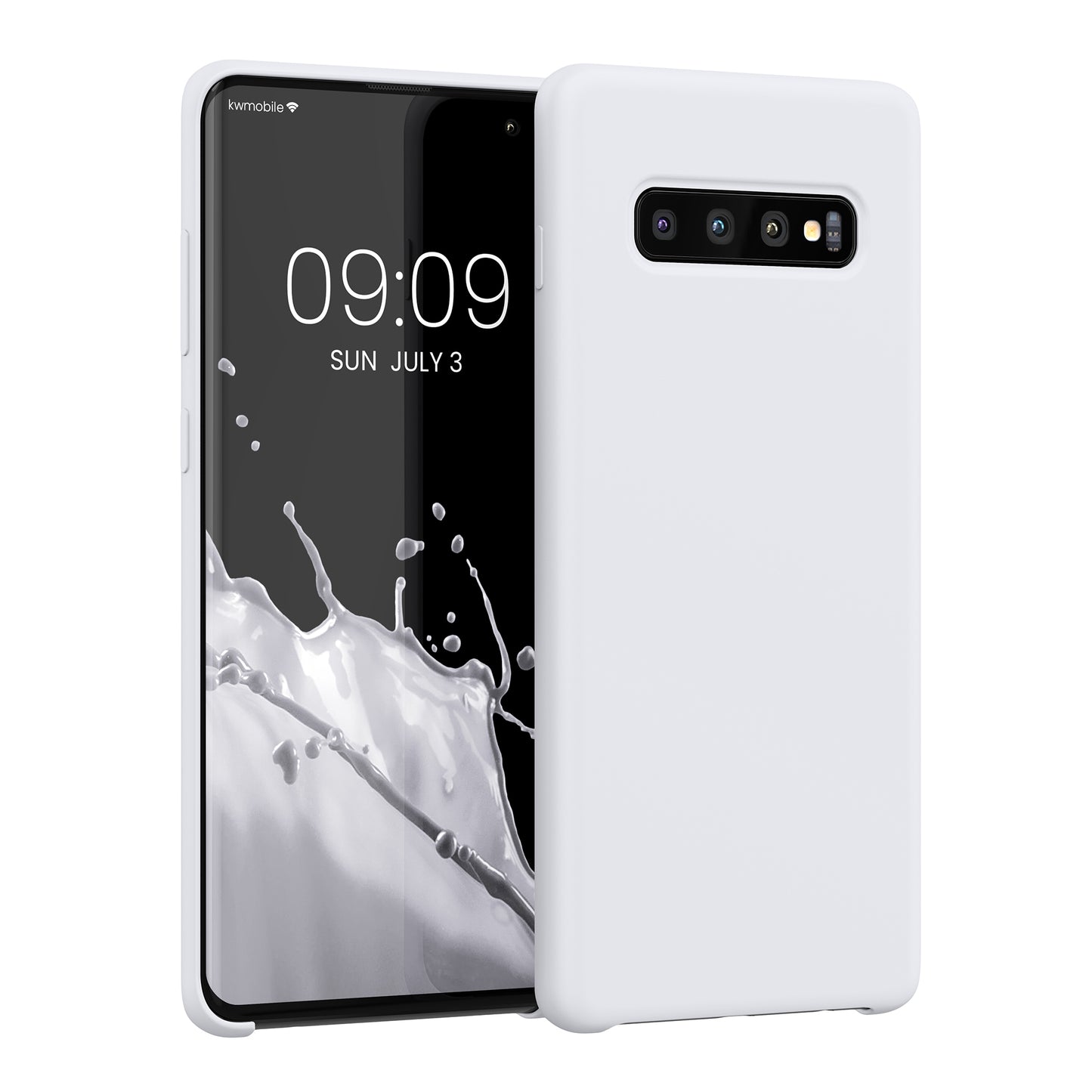kwmobile Handyhülle für Samsung Galaxy S10 Plus / S10+ Hülle - Case Silikon - Kabelloses Laden - Schutzhülle Cover