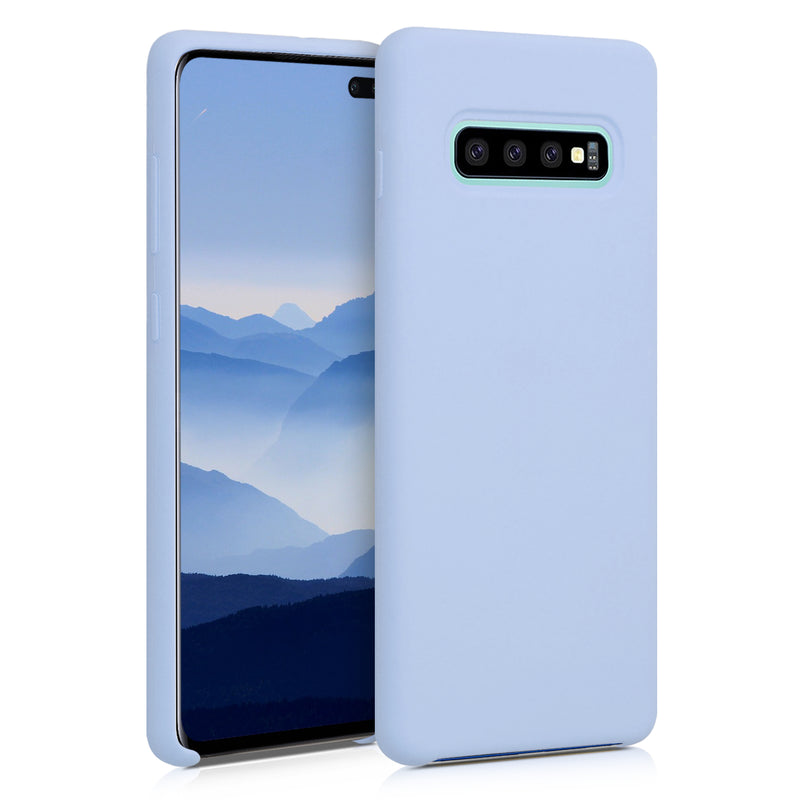 kwmobile Handyhülle für Samsung Galaxy S10 Plus / S10+ Hülle - Case Silikon - Kabelloses Laden - Schutzhülle Cover
