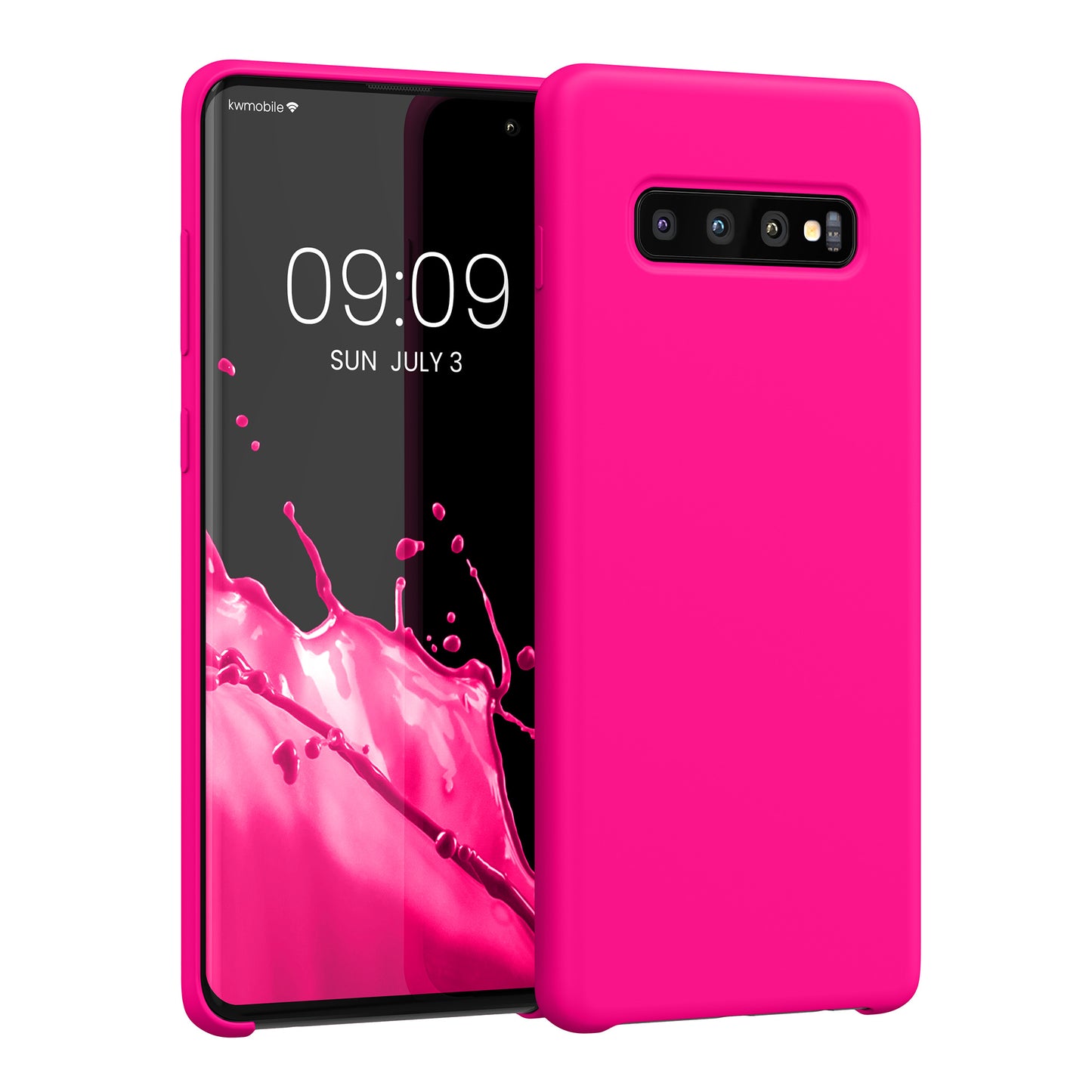 kwmobile Handyhülle für Samsung Galaxy S10 Plus / S10+ Hülle - Case Silikon - Kabelloses Laden - Schutzhülle Cover