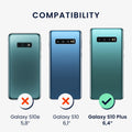 kwmobile Handyhülle für Samsung Galaxy S10 Plus / S10+ Hülle - Case Silikon - Kabelloses Laden - Schutzhülle Cover