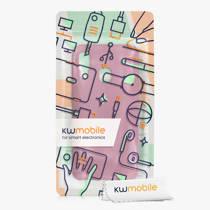 kwmobile Handyhülle für Samsung Galaxy A40 Hülle - Case Silikon - Kabelloses Laden - Schutzhülle Cover