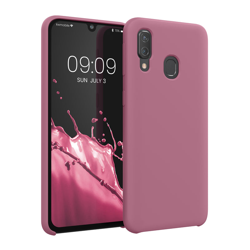 kwmobile Handyhülle für Samsung Galaxy A40 Hülle - Case Silikon - Kabelloses Laden - Schutzhülle Cover