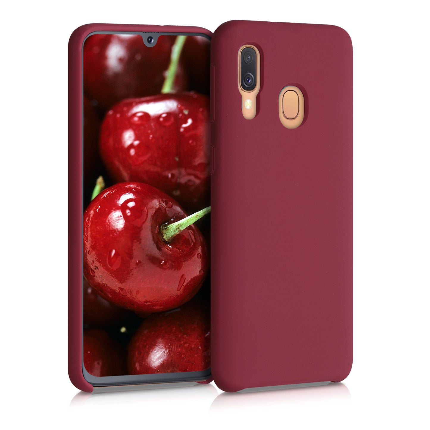 kwmobile Handyhülle für Samsung Galaxy A40 Hülle - Case Silikon - Kabelloses Laden - Schutzhülle Cover