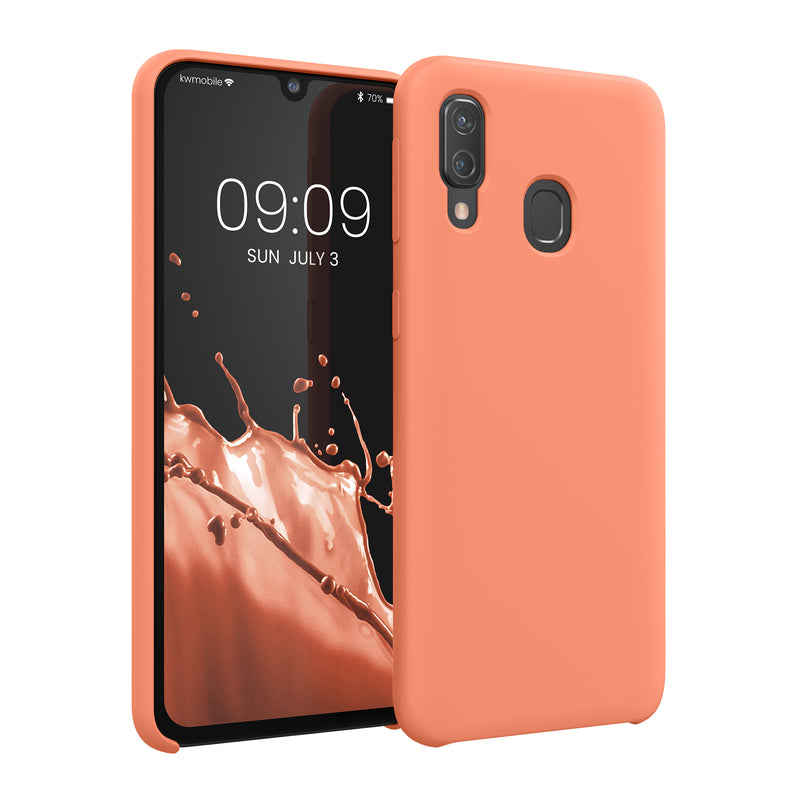 kwmobile Handyhülle für Samsung Galaxy A40 Hülle - Case Silikon - Kabelloses Laden - Schutzhülle Cover