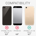 kwmobile Hülle kompatibel mit Apple iPhone SE (2022) / iPhone SE (2020) / iPhone 8 / iPhone 7 - Handyhülle mit Kartenfach
