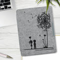 kwmobile Hülle kompatibel mit Kobo Aura H2O Edition 2 eReader Schutzhülle Cover Case Dunkelgrau