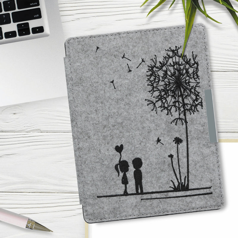 kwmobile Hülle kompatibel mit Kobo Aura H2O Edition 2 eReader Schutzhülle Cover Case Dunkelgrau