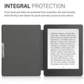 kwmobile Hülle kompatibel mit Kobo Aura H2O Edition 2 eReader Schutzhülle Cover Case Dunkelgrau