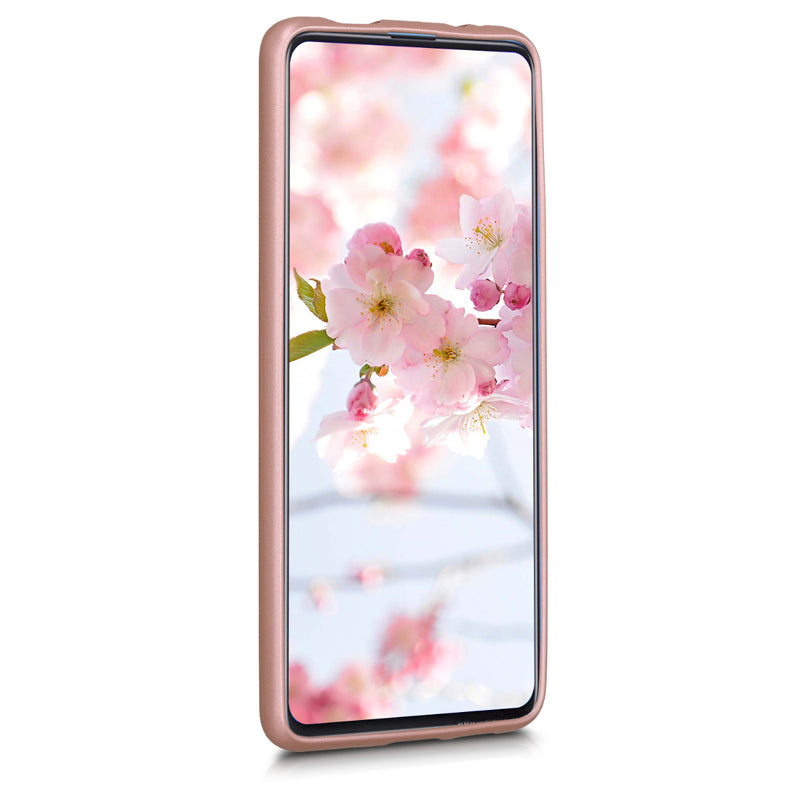 kwmobile Handyhülle für Xiaomi Mi 9T (Pro) / Redmi K20 (Pro) Hülle - Silikon Case metallisch schimmernd - Schutzhülle Cover