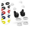kwmobile 4x Ersatzpolster kompatibel mit Samsung Galaxy Buds / Buds Plus - Silikon Ersatz Ohrpolster In-Ear Kopfhörer - Headphones Polster Weiß  