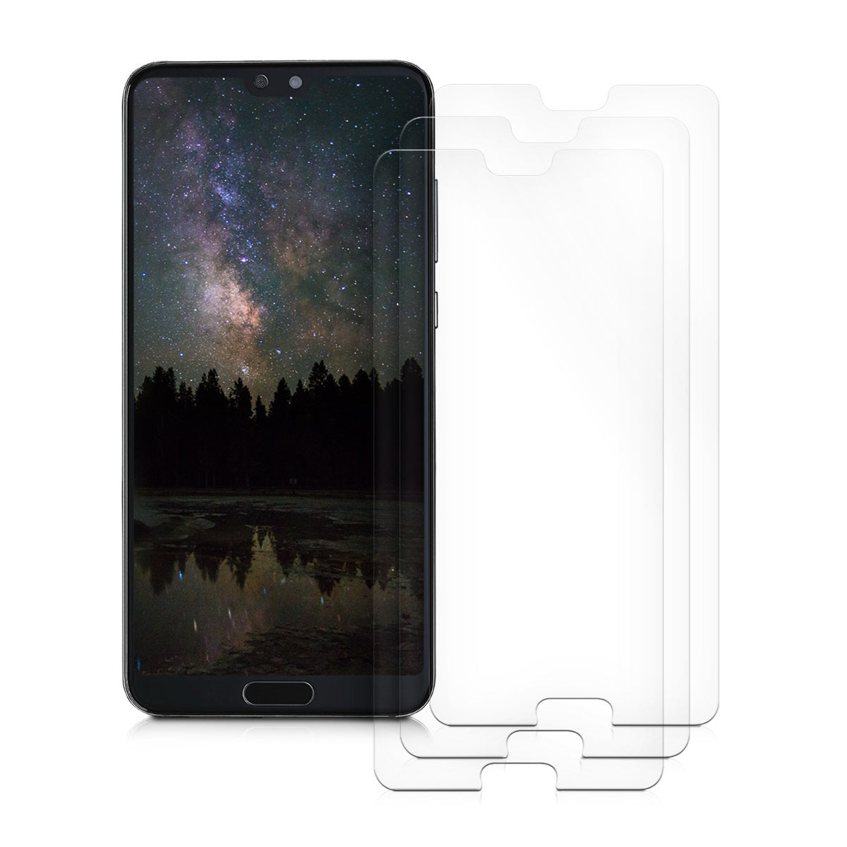 3x Folie kristallklar für Huawei P20 Pro