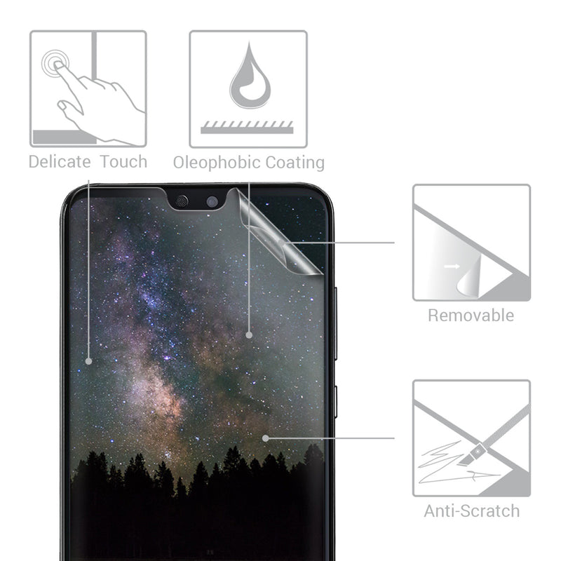 3x Folie kristallklar für Huawei P20 Pro