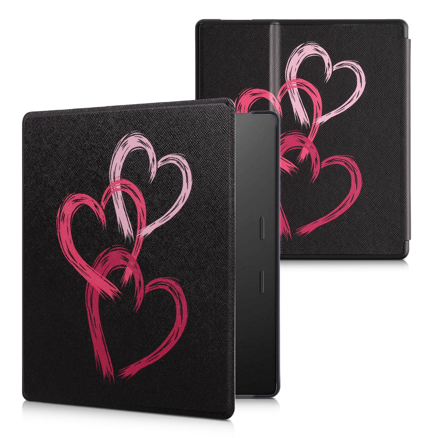 kwmobile Schutzhülle für Amazon Kindle Oasis 10. Generation Hülle - eReader Flip Case mit Auto Sleep Funktion - Galaxie Baum Wiese