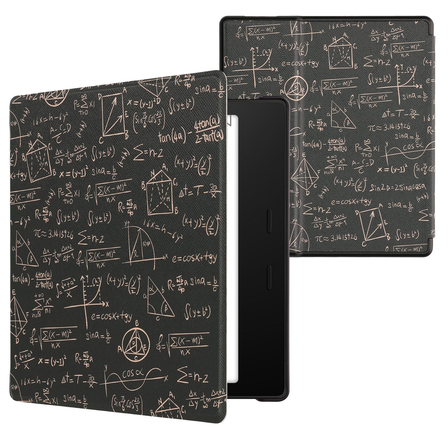 kwmobile Schutzhülle für Amazon Kindle Oasis 10. Generation Hülle - eReader Flip Case mit Auto Sleep Funktion - Galaxie Baum Wiese