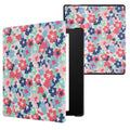 kwmobile Schutzhülle für Amazon Kindle Oasis 10. Generation Hülle - eReader Flip Case mit Auto Sleep Funktion - Galaxie Baum Wiese