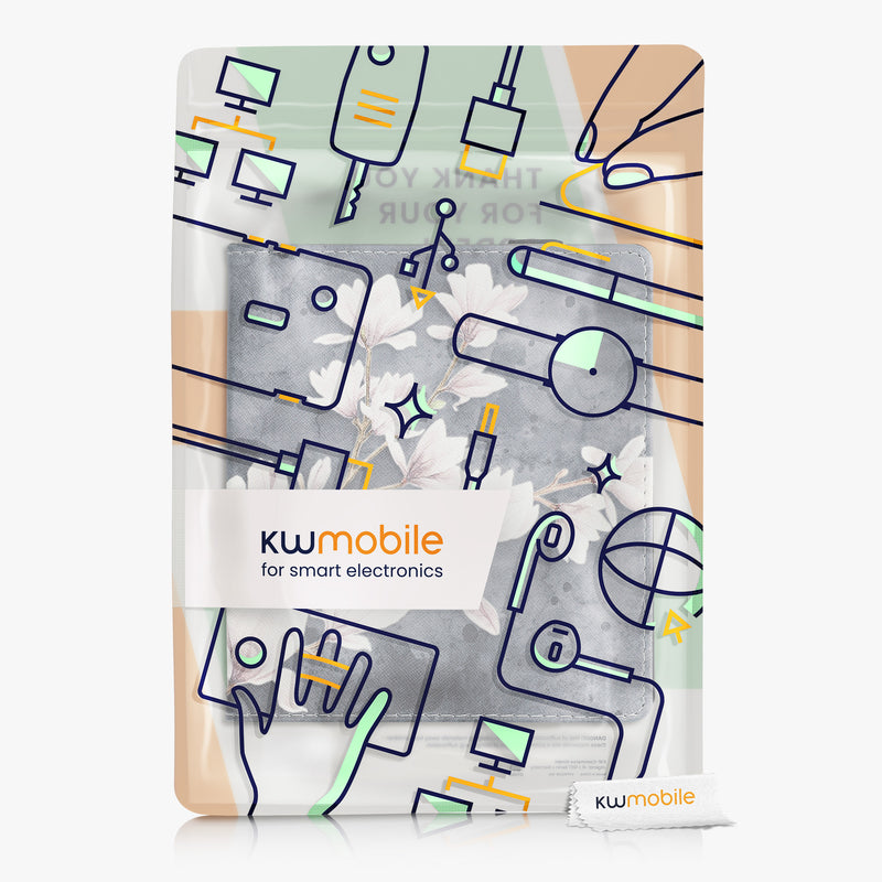 kwmobile Hülle kompatibel mit Amazon Kindle Oasis 10. Generation Hülle - Case mit Schlaufe und Ständer