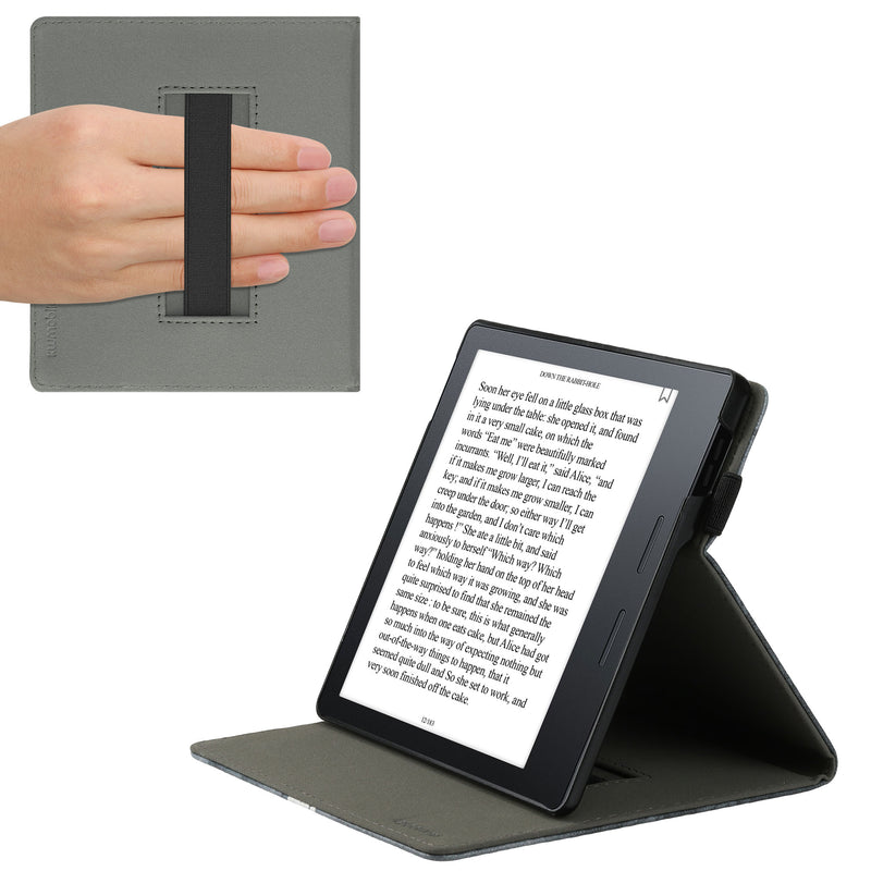 kwmobile Hülle kompatibel mit Amazon Kindle Oasis 10. Generation Hülle - Case mit Schlaufe und Ständer