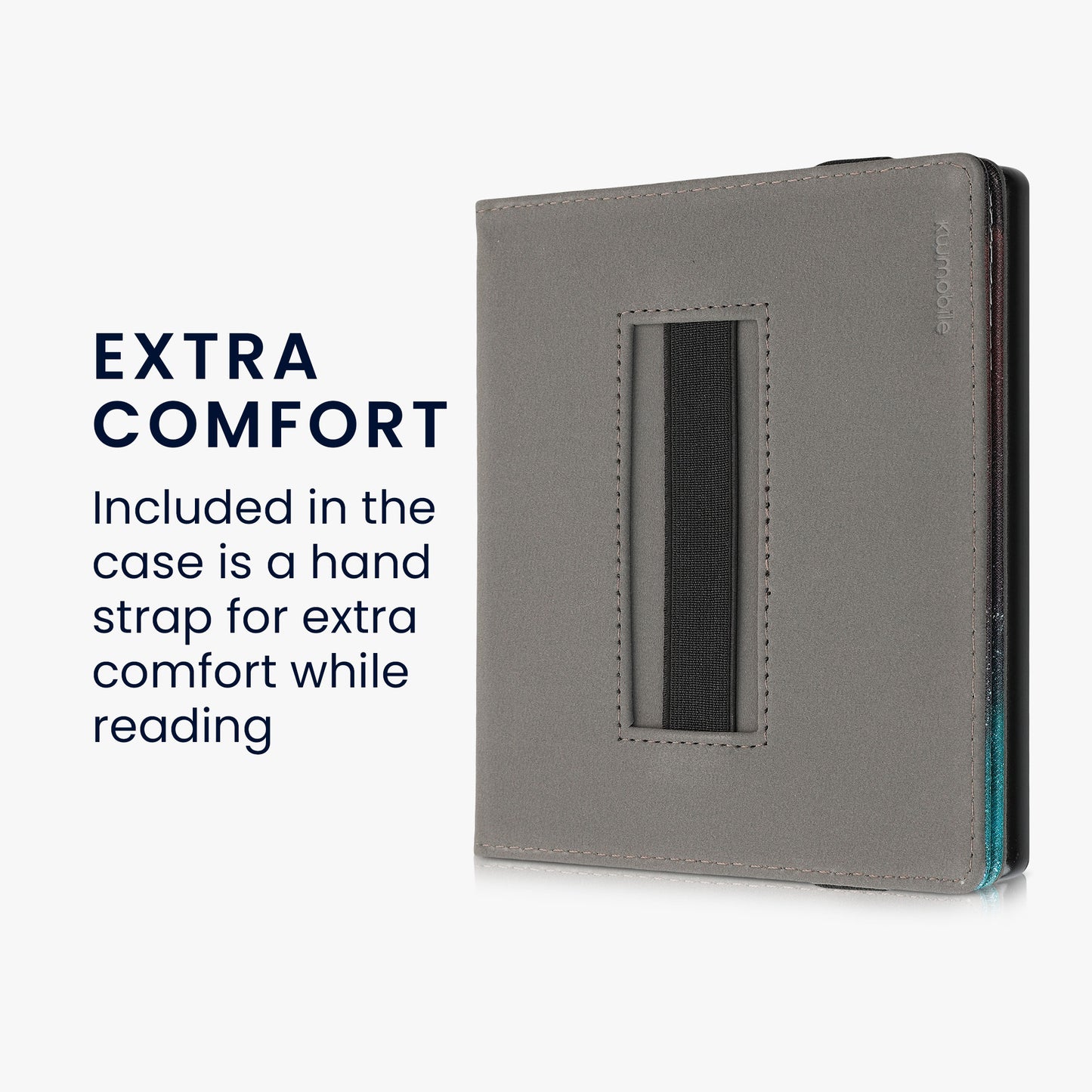 kwmobile Hülle kompatibel mit Amazon Kindle Oasis 10. Generation Hülle - Case mit Schlaufe und Ständer