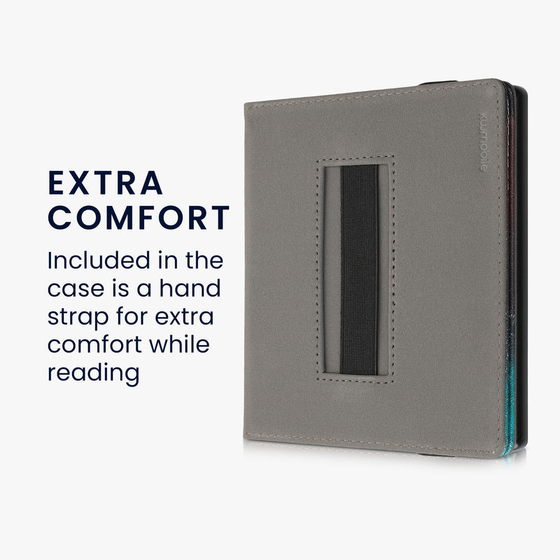 kwmobile Hülle kompatibel mit Amazon Kindle Oasis 10. Generation Hülle - Case mit Schlaufe und Ständer