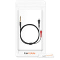 kwmobile Kopfhörerkabel kompatibel mit Sennheiser HD25 / HD560 / HD540 / HD480 / HD430 / HD414 / HD250 ohne Mikrofon und Tasten 3.5mm Klinke Kabel für Headphones 255 cm