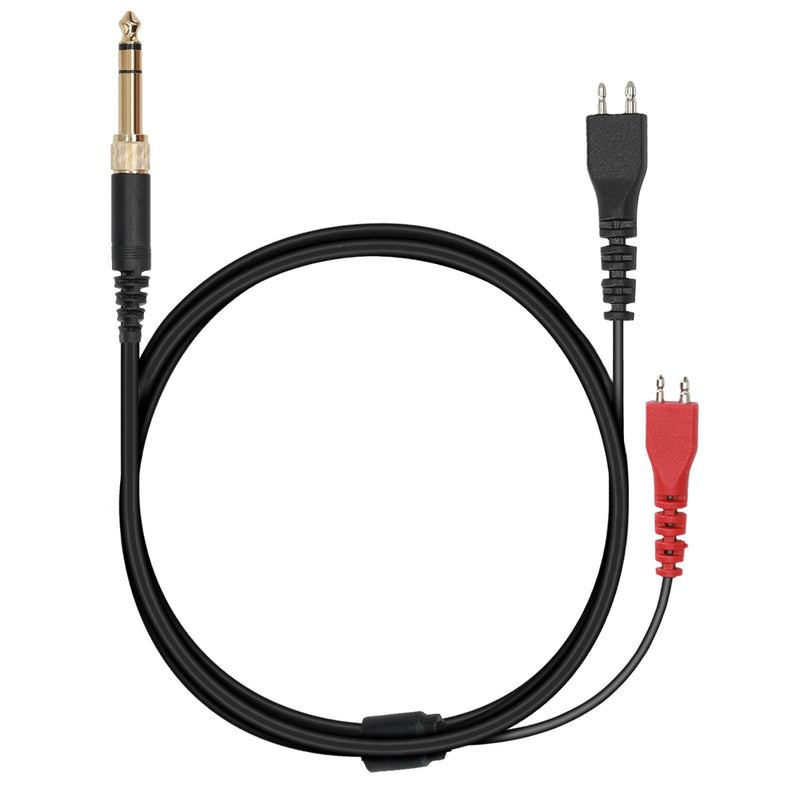 kwmobile Kopfhörerkabel kompatibel mit Sennheiser HD25 / HD560 / HD540 / HD480 / HD430 / HD414 / HD250 - ohne Mikrofon und Tasten - 3.5mm Klinke Kabel für Headphones - 255 cm Schwarz  