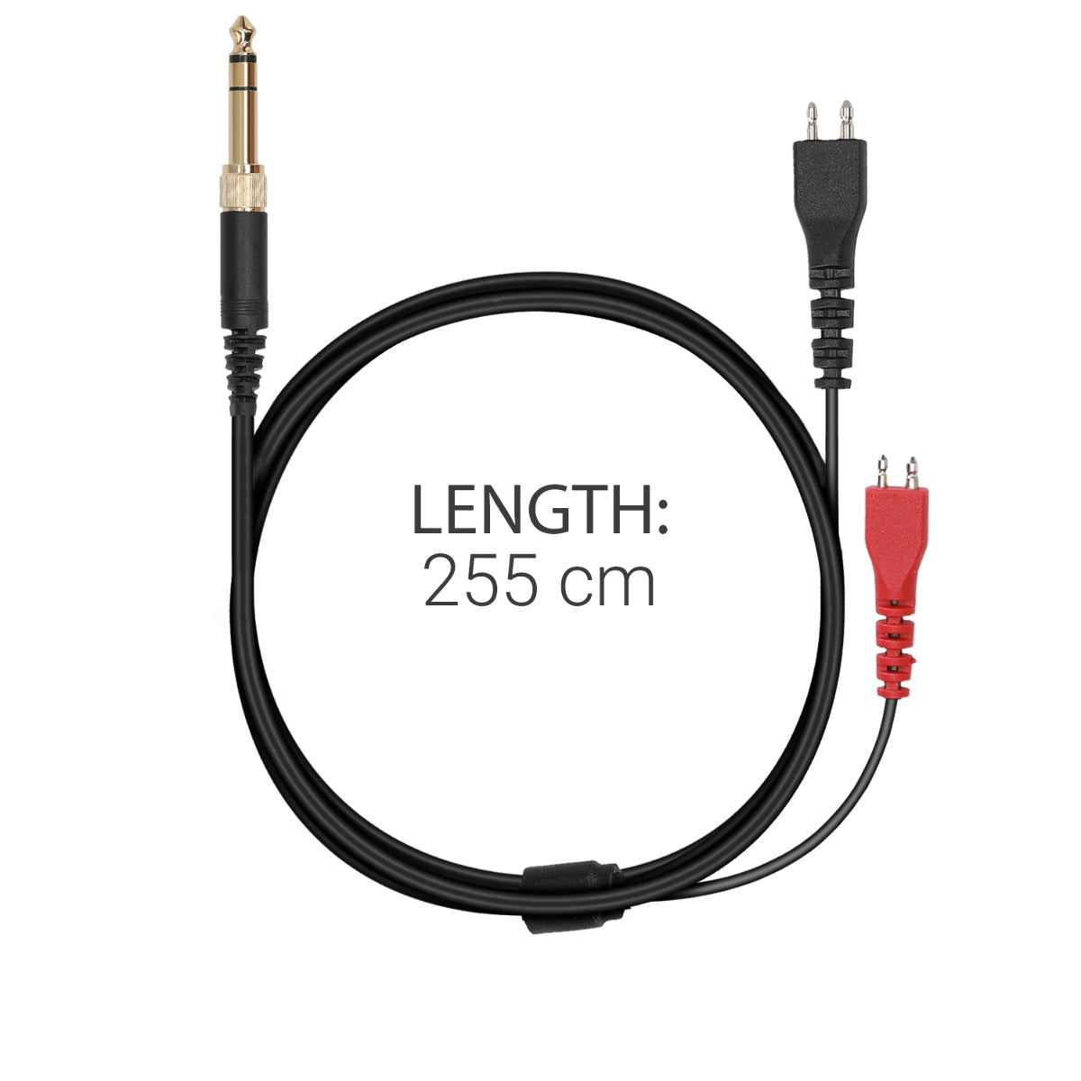 kwmobile Kopfhörerkabel kompatibel mit Sennheiser HD25 / HD560 / HD540 / HD480 / HD430 / HD414 / HD250 ohne Mikrofon und Tasten 3.5mm Klinke Kabel für Headphones 255 cm