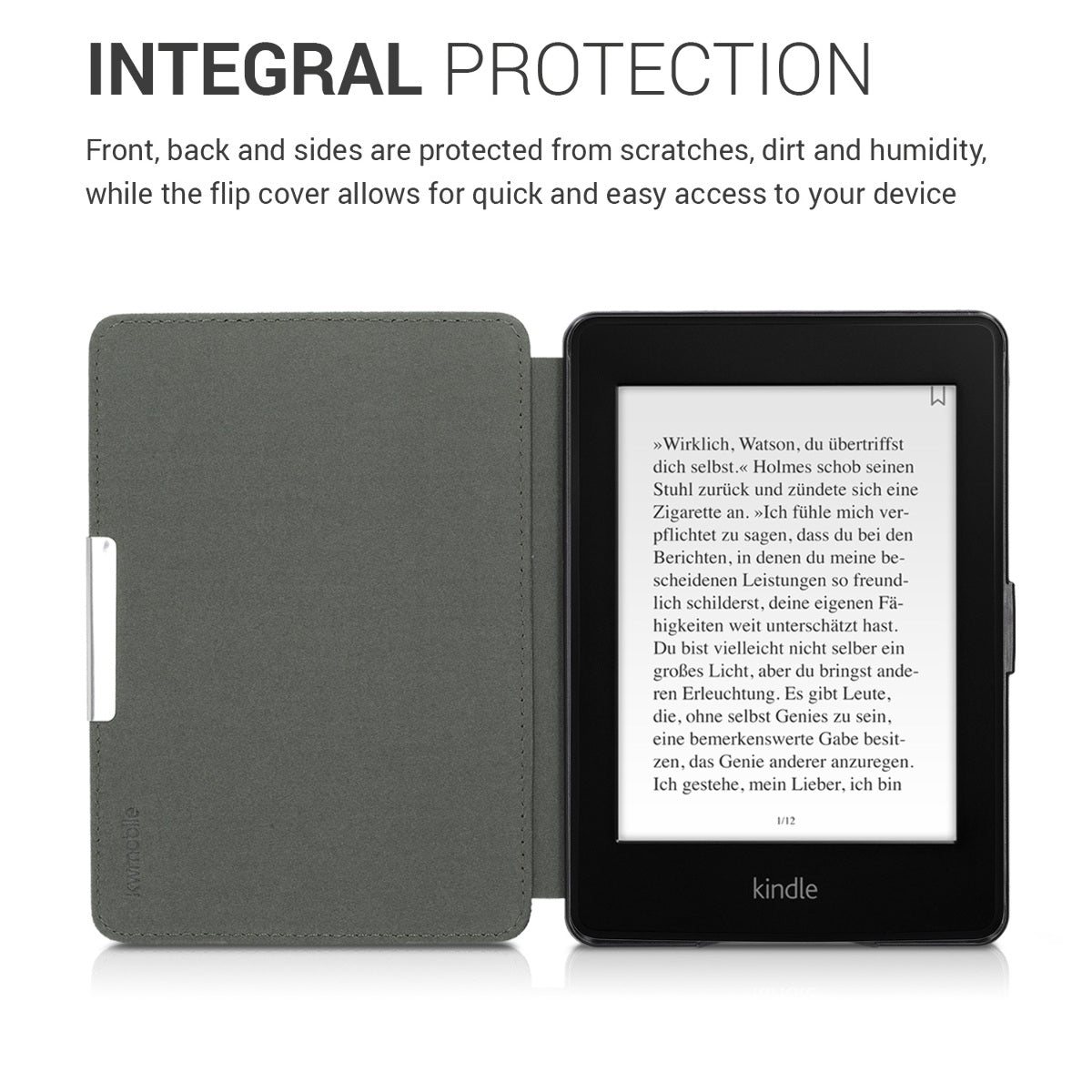 kwmobile Hülle kompatibel mit Amazon Kindle Paperwhite Schutzhülle Cover (für Modelle bis 2017)