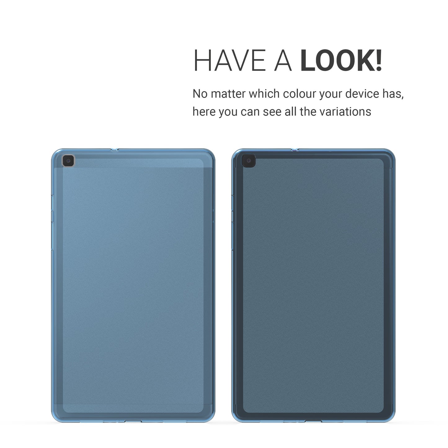 kwmobile Hülle kompatibel mit Samsung Galaxy Tab A 8.0 (2019) Hülle - weiches Silikon Case transparent - Tablet Cover